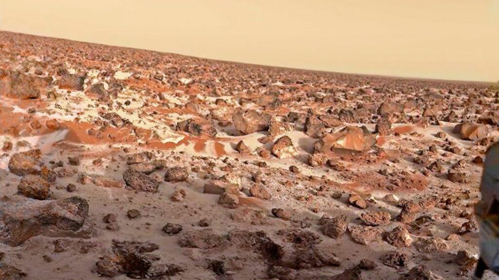 Иней и снег на Марсе